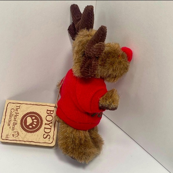 NWT Boyds Bears Reindeer Mini “Merry Moose-Mas” Reindeer - Picture 3 of 11